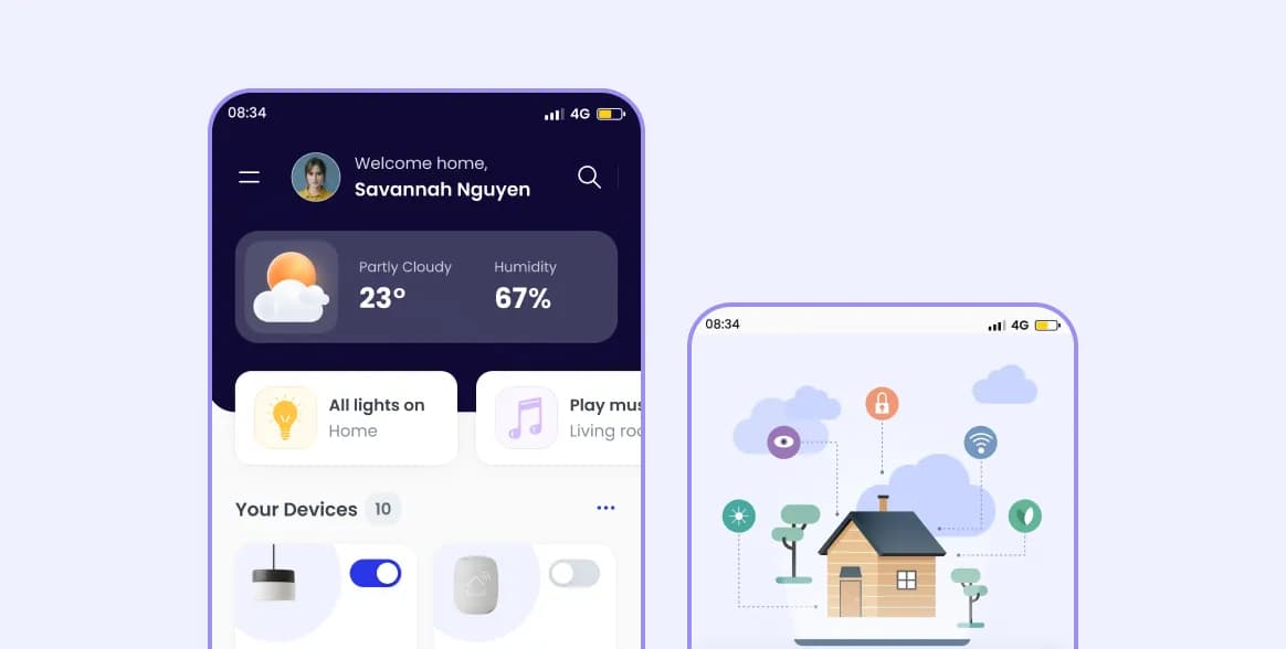 Smart Home App Design  screenshot