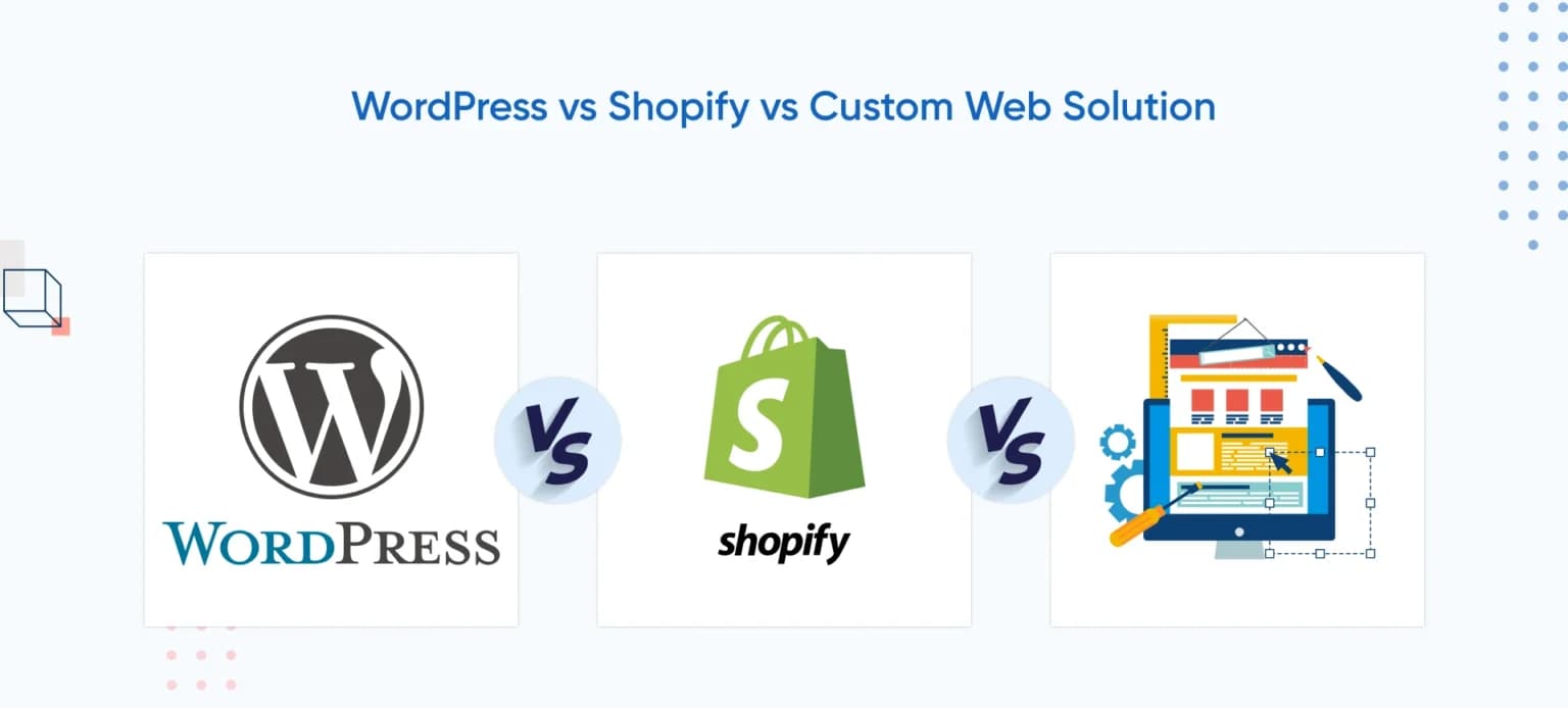 WordPress vs Shopify vs Custom Web Solution: An Ultimate Guide to Help You Decide Which Platform is Best for Your E-commerce Needs