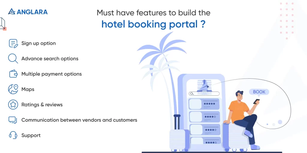 Must have features to build the hotel booking portal