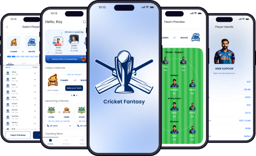 Cricket Fantasy UI UX Project of Anglara