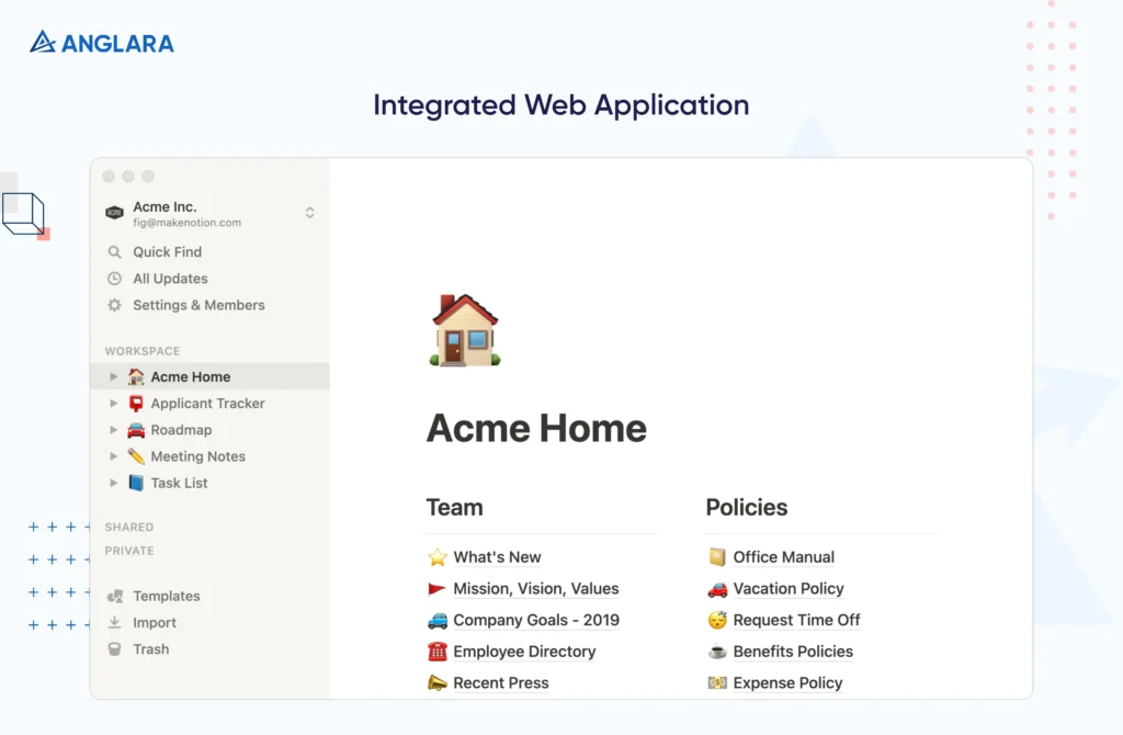 Integrated Web Application